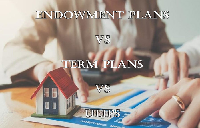 Major differences between Endowment Plans, Term Plans, and ULIPs